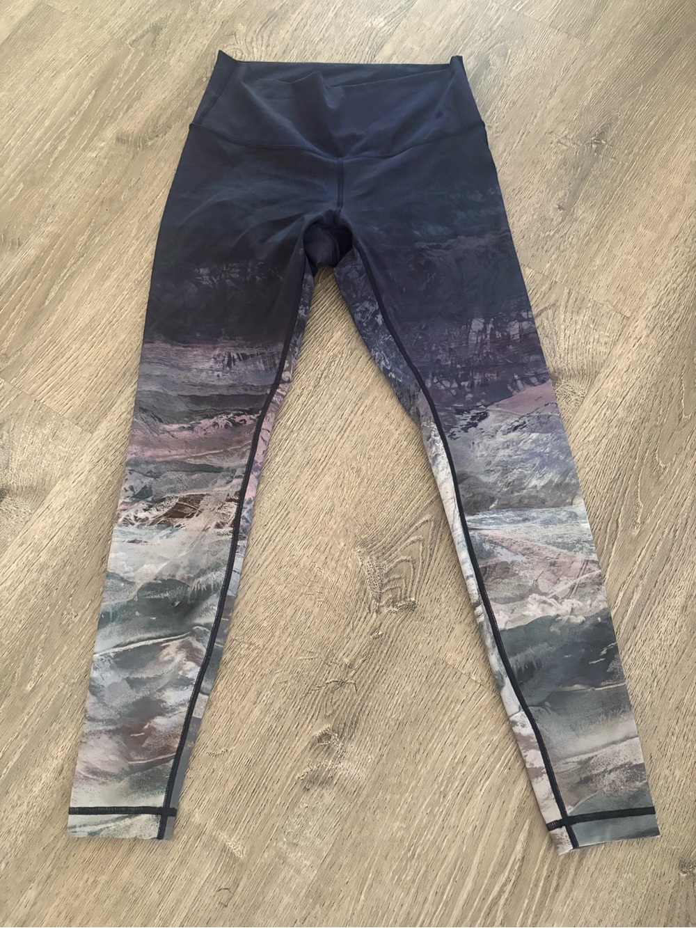 lululemon athletica Marble Gradient High-Rise Leggings in Navy, Gray, and Mauve
